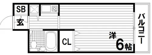 ステーションプラザ神戸西【6階】の間取り