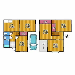大阪府羽曳野市壺井【一戸建】の間取り