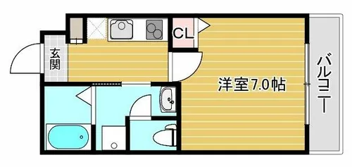 フローレンス魚崎北町Ⅱ番館【2階】の間取り
