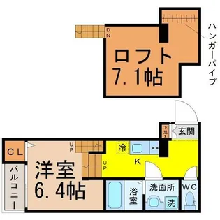 Stella星宮【1階】の間取り