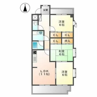 PASTORAL-N【301号室】の間取り