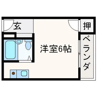 ライブハイツ明野【102号室】の間取り