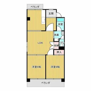 アーバン京命Ⅱ【306号室】の間取り