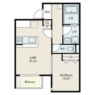 フローネル六番町【2階】の間取り