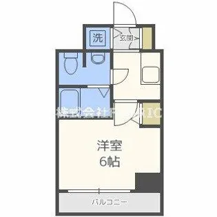 スワンズシティ堺筋本町【11階】の間取り