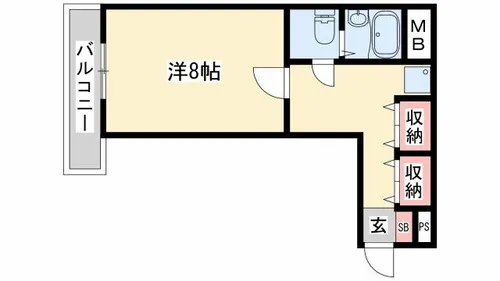 ルークレジデンス姫路Ⅲ【4階】の間取り