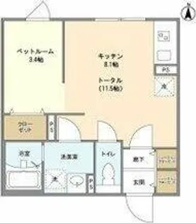 GVIVRE東別院【4階】の間取り