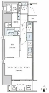 パークアクシス名古屋山王【8階】の間取り