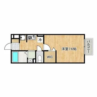 セジュール井原ノ里 A棟【2階】の間取り