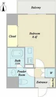 プリヴィアーレ金山【8階】の間取り