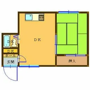 新琴似ハイツ【102号室】の間取り