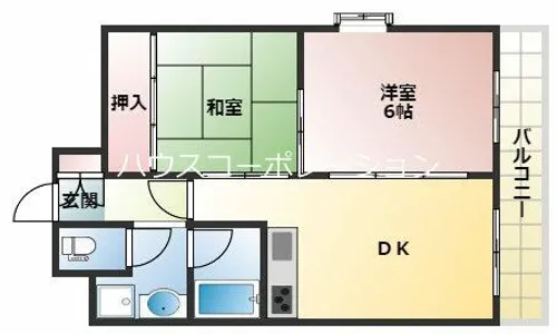 エスパシオ塚口【1階】の間取り