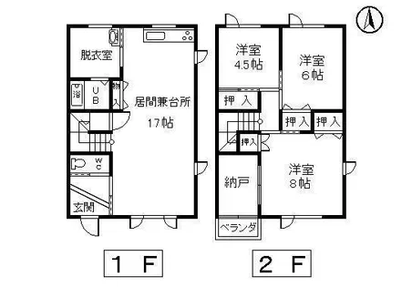 ノースファイブII【B号室】の間取り