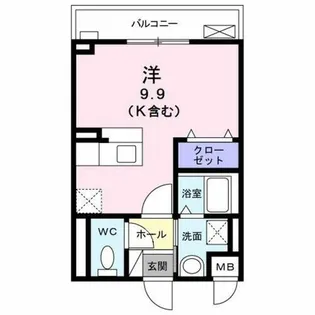 Dea staden長岡京【2階】の間取り
