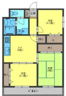 グレイス辻本【7階】の間取り