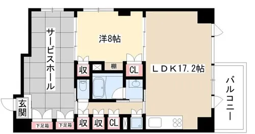 LASANTE葵【2階】の間取り