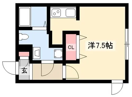MODULOR社台【208号室】の間取り