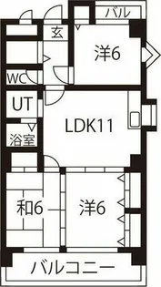 エスポワール志賀本通【3階】の間取り