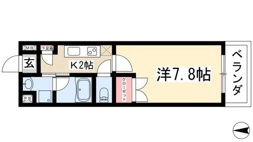 タウンライフ朝日が丘【1階】の間取り
