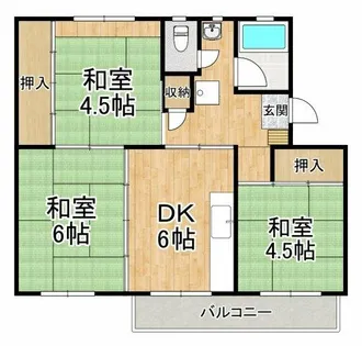 狭山住宅22号棟【2階】の間取り