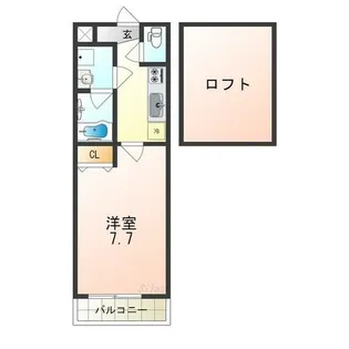 フジパレス初芝駅南Ⅱ番館【2階】の間取り