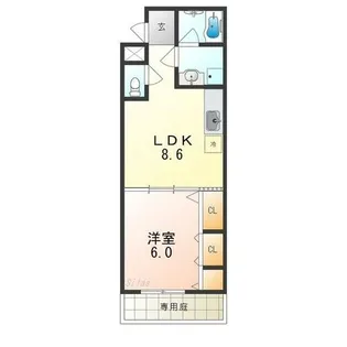 ピアチェーレ【1階】の間取り