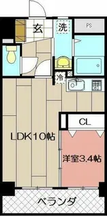 LE GRAND BLEU DEUX【3階】の間取り