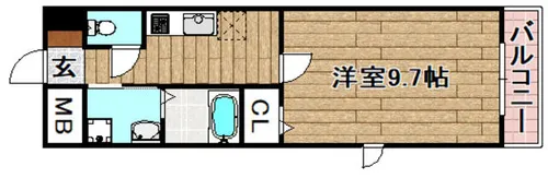 梅桃館【303号室】の間取り