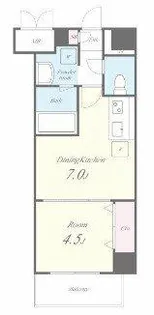 グランパシフィック泉尾Luxe【4階】の間取り