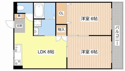 フォルサⅠ号館【101号室】の間取り