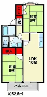 ボンセジュールシオン A棟【203号室】の間取り