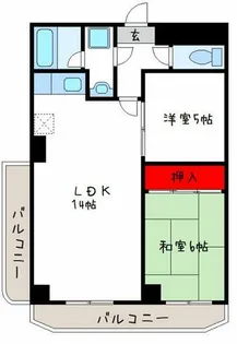 レジデンスOGAWA【4階】の間取り