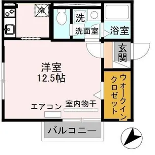セジュールSAKAHAN【201号室】の間取り