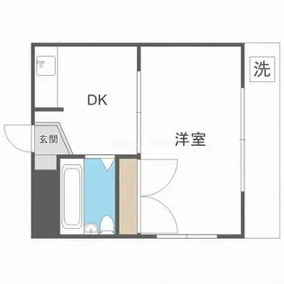 城北・船江マンション【3階】の間取り