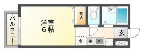 プリシェール中津【1階】の間取り