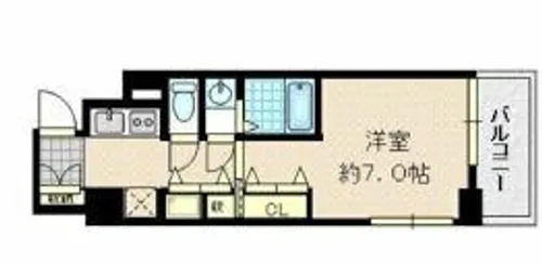 ユーレジデンス淀屋橋【12階】の間取り