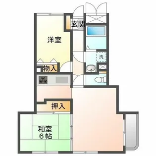 カーサパラマウント【2階】の間取り