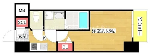 ファーストフィオーレ九条【201号室】の間取り