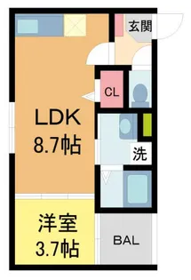 ハーモニーテラス青木III【303号室】の間取り