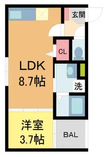 ハーモニーテラス青木III【303号室】の間取り
