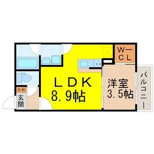 FAMILY STAGE烏森【2階】の間取り