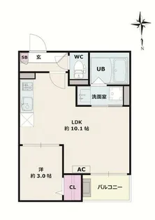 Jack shoho Ⅲ【1階】の間取り