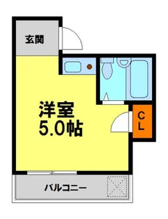 プチハイム【4階】の間取り