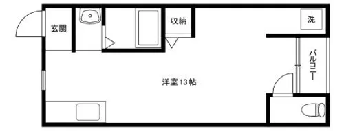 テンマハイツ【201号室】の間取り