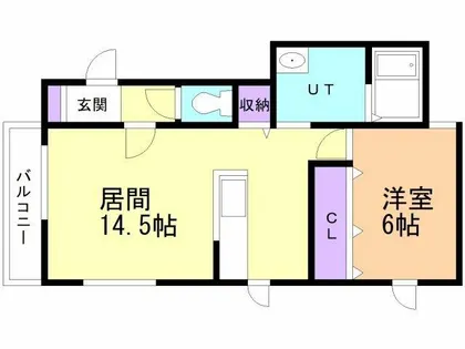 sakumirai【1-号室】の間取り