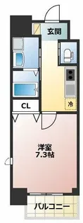 アヴェニール徳川【14階】の間取り