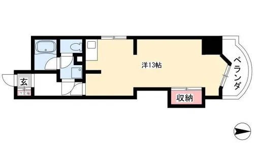 秋月ハイツ【906号室】の間取り