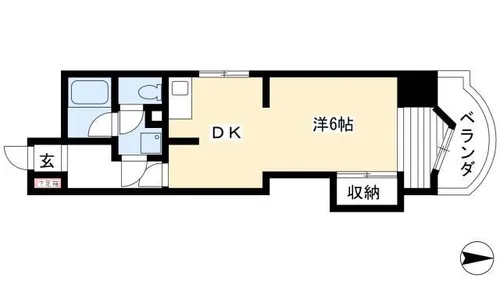 秋月ハイツ【1106号室】の間取り