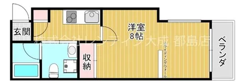 ベリーウェル都島Ⅱ【2階】の間取り
