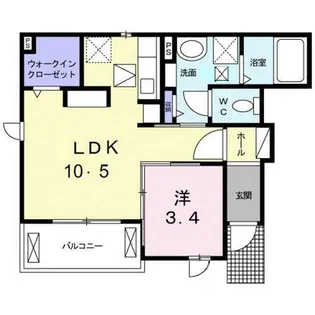 ヴィラ桜【1階】の間取り